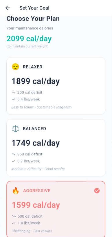 Goal Setup