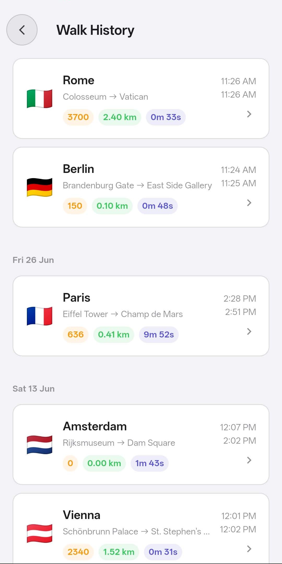 Walk History
